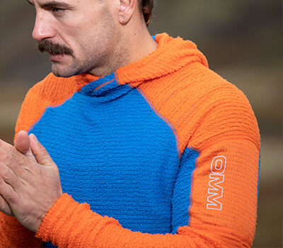 Core Hoodie Blue/Orange M